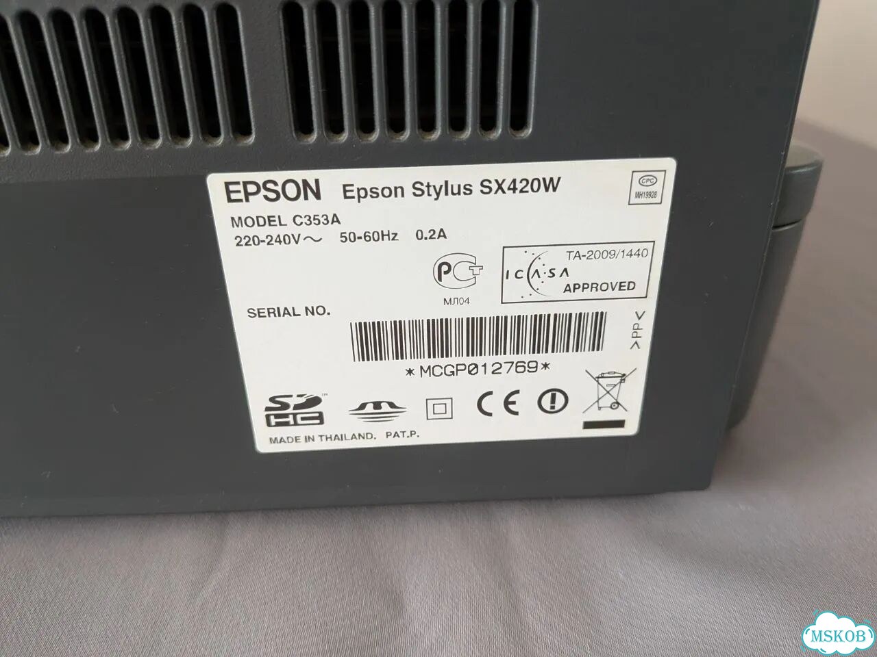 Мфу Epson Stylus SX420W на запчасти/ремонт фото 6