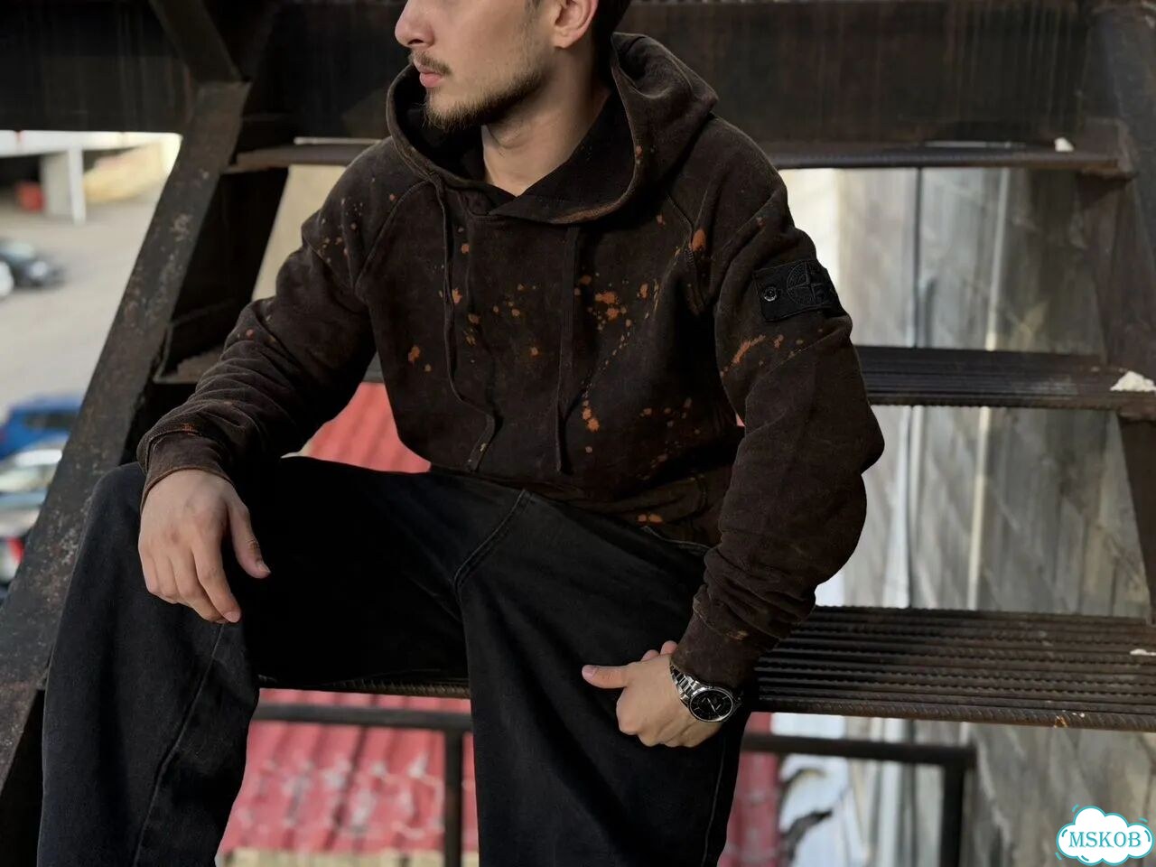 Худи stone island off dye хит 2026 фото 3