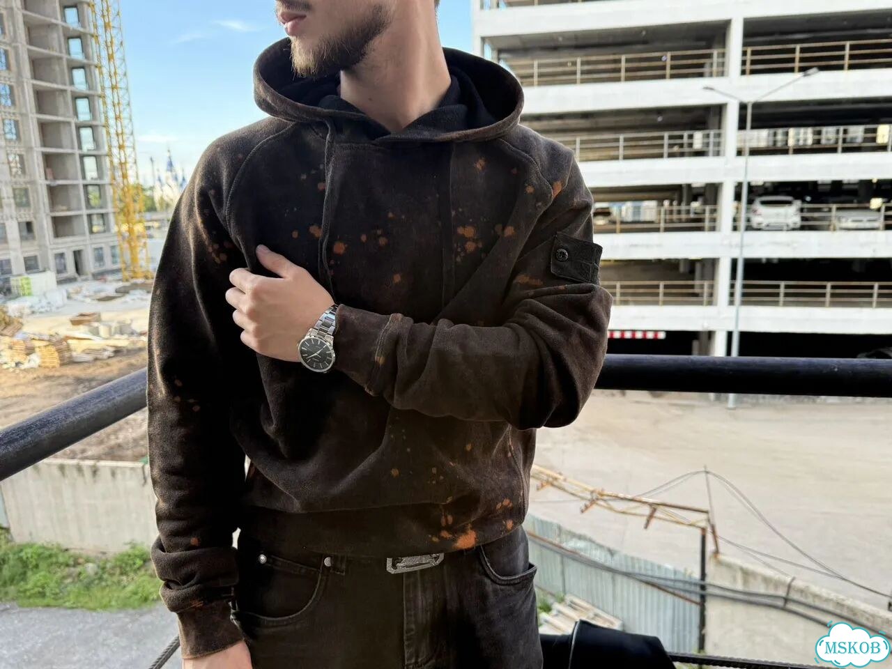 Худи stone island off dye хит 2026 фото 4