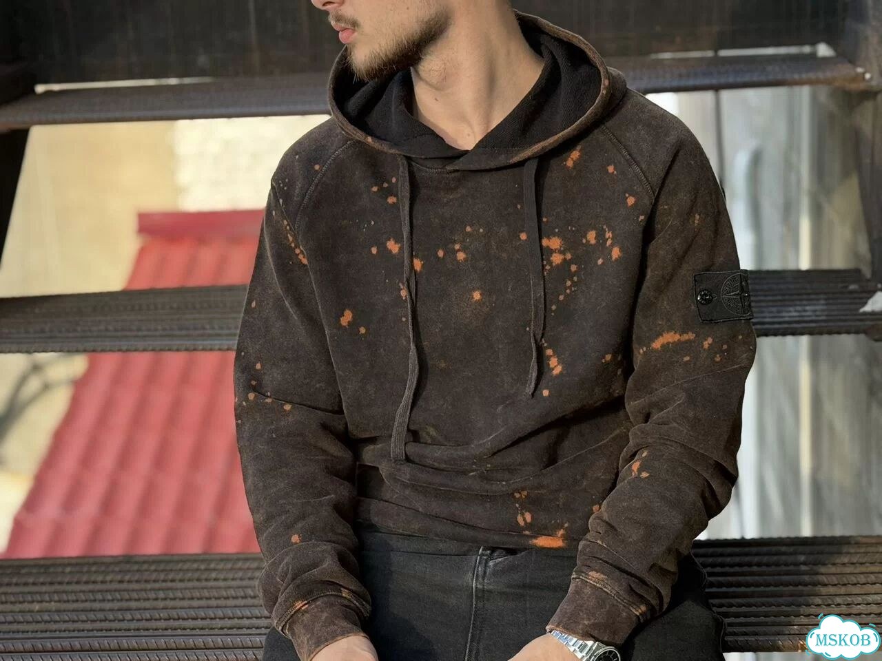 Худи stone island off dye хит 2026 фото 6