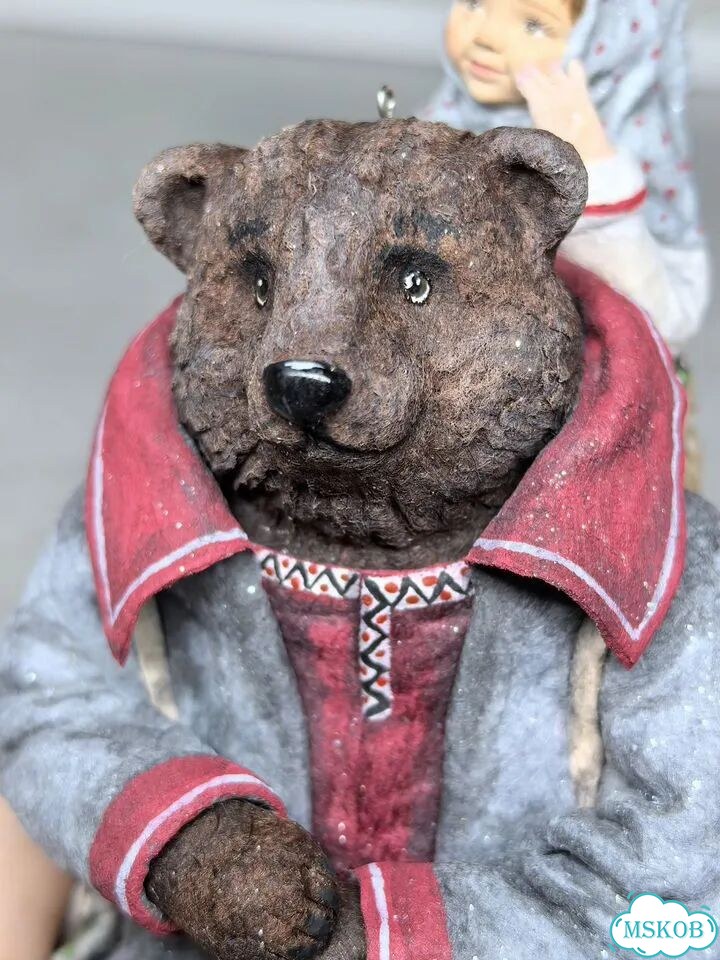 Ватная ёлочная игрушка фото 4