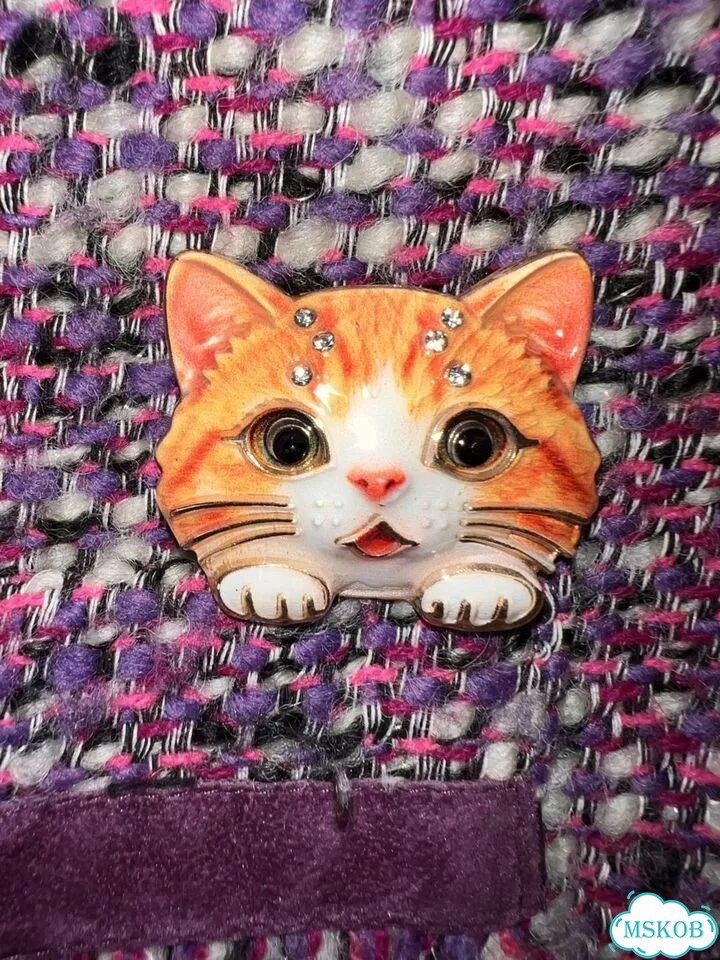 Брошь котёнок фото 5