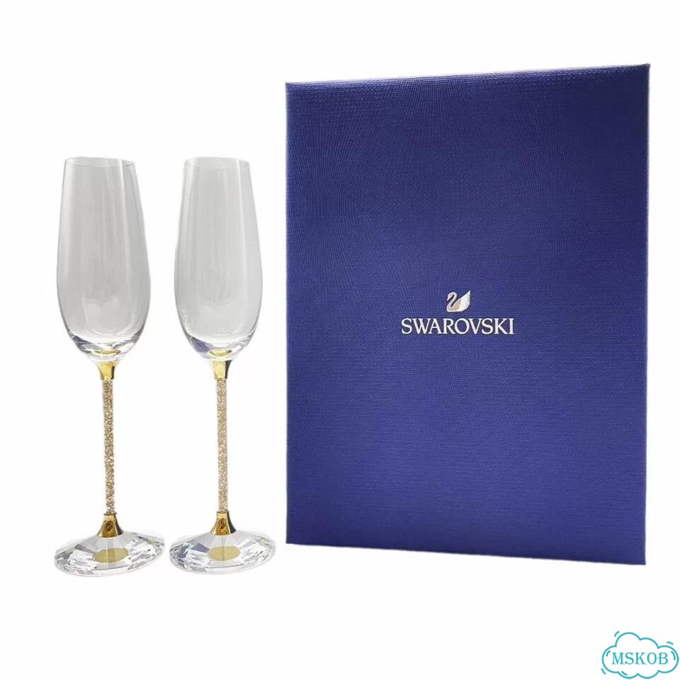 Бокалы Swarovski crystalline toasting flutes фото 1