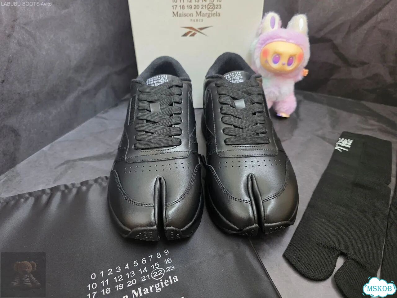 Кроссовки Maison Margiela x Reebok tabi black фото 1