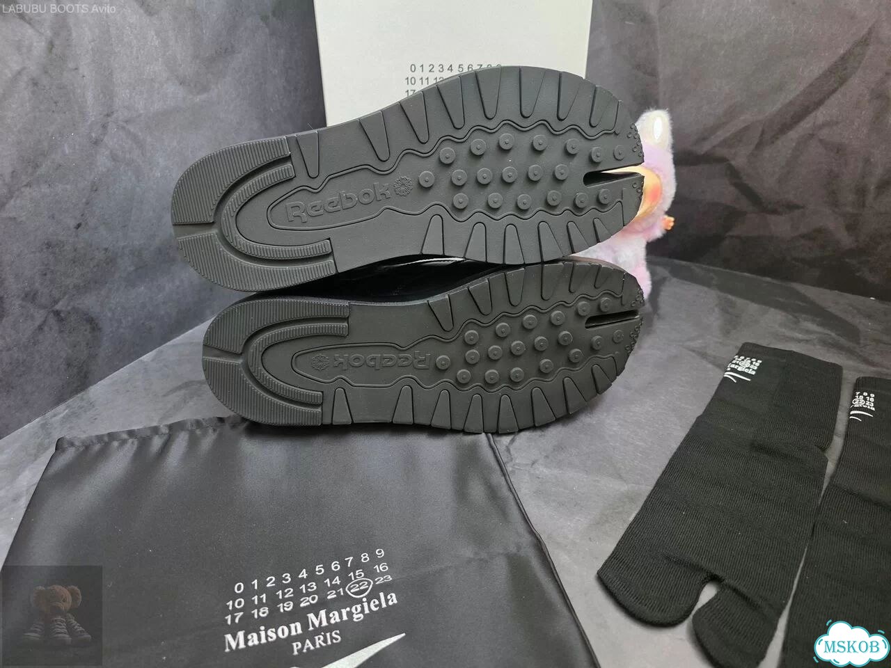 Кроссовки Maison Margiela x Reebok tabi black фото 5