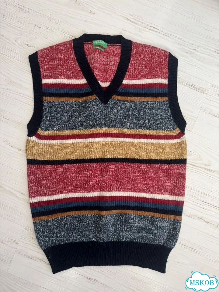 Жилет мужской M - вязаный Benetton фото 1