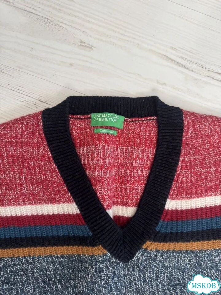 Жилет мужской M - вязаный Benetton фото 3
