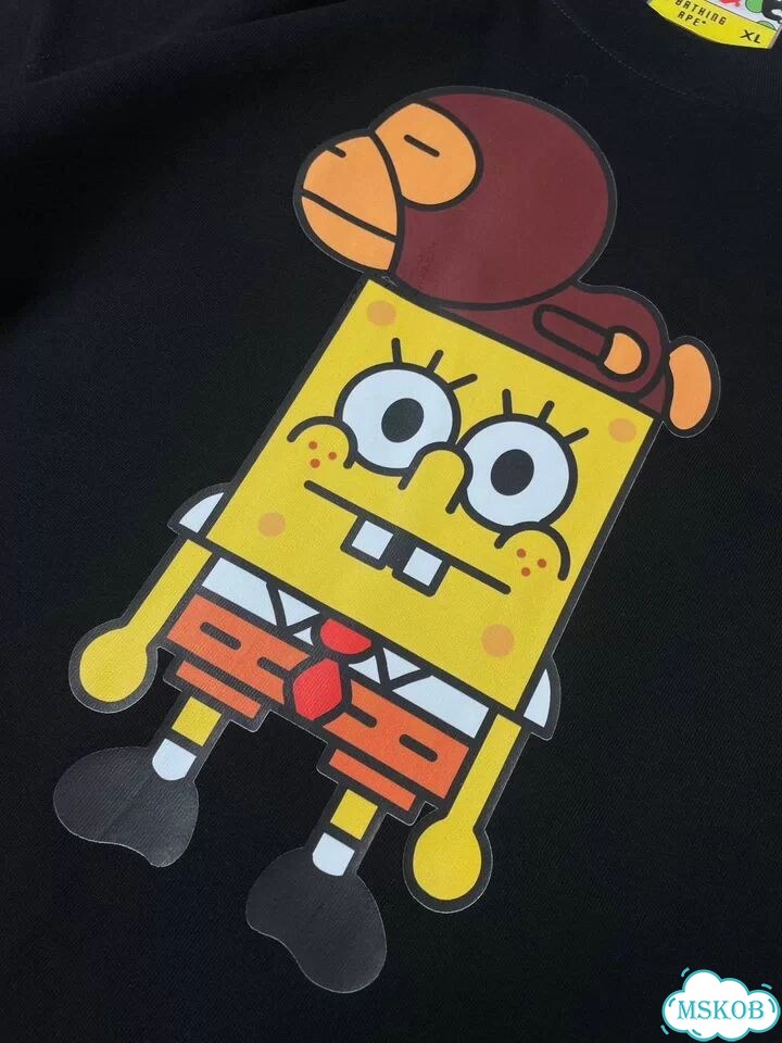Лонгслив bape x spanch bob фото 9