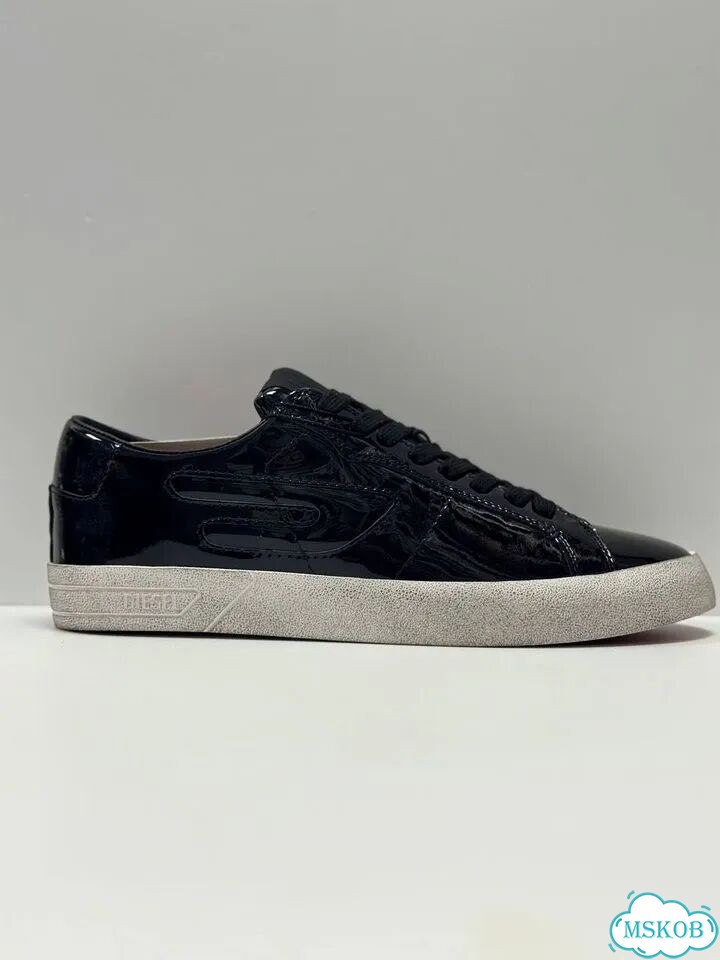 Diesel vintage black gloss кеды мужские фото 3