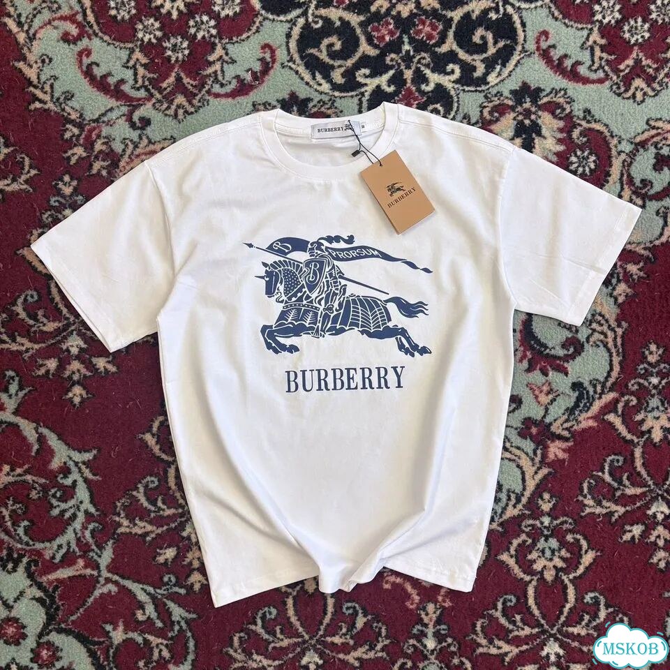Burberry футболка белая фото 2