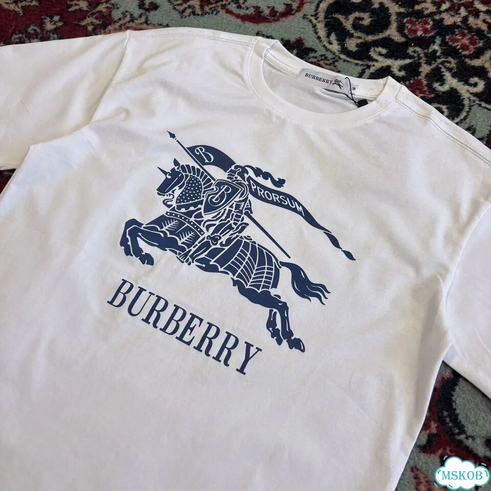 Burberry футболка белая фото 4