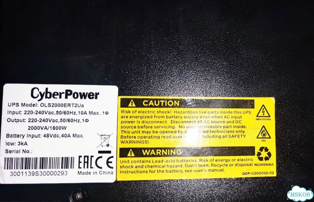 Ибп CyberPower 2квт - 2000VA OLS2000ERT2Ua фото 3
