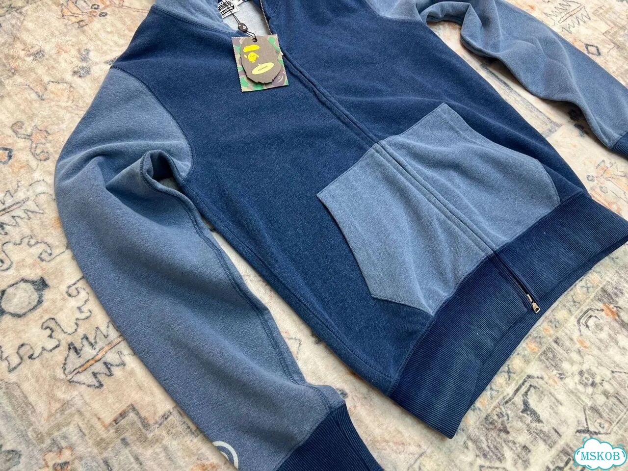 Зип худи Bape Indigo эксклюзив фото 1
