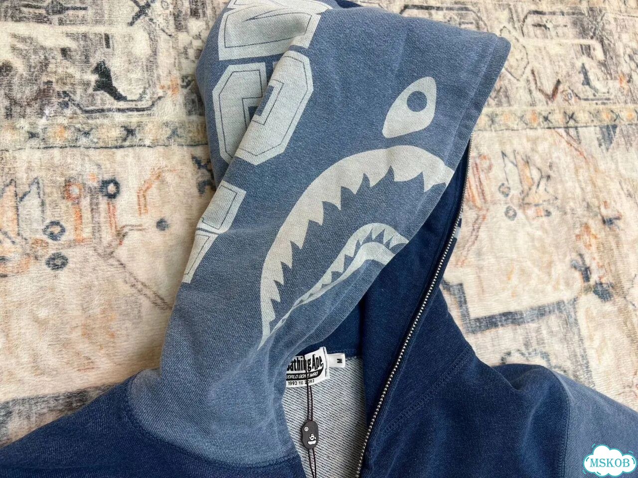 Зип худи Bape Indigo эксклюзив фото 10