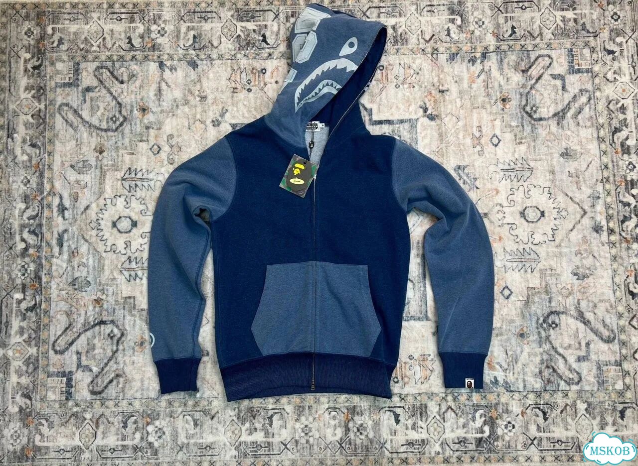 Зип худи Bape Indigo эксклюзив фото 3