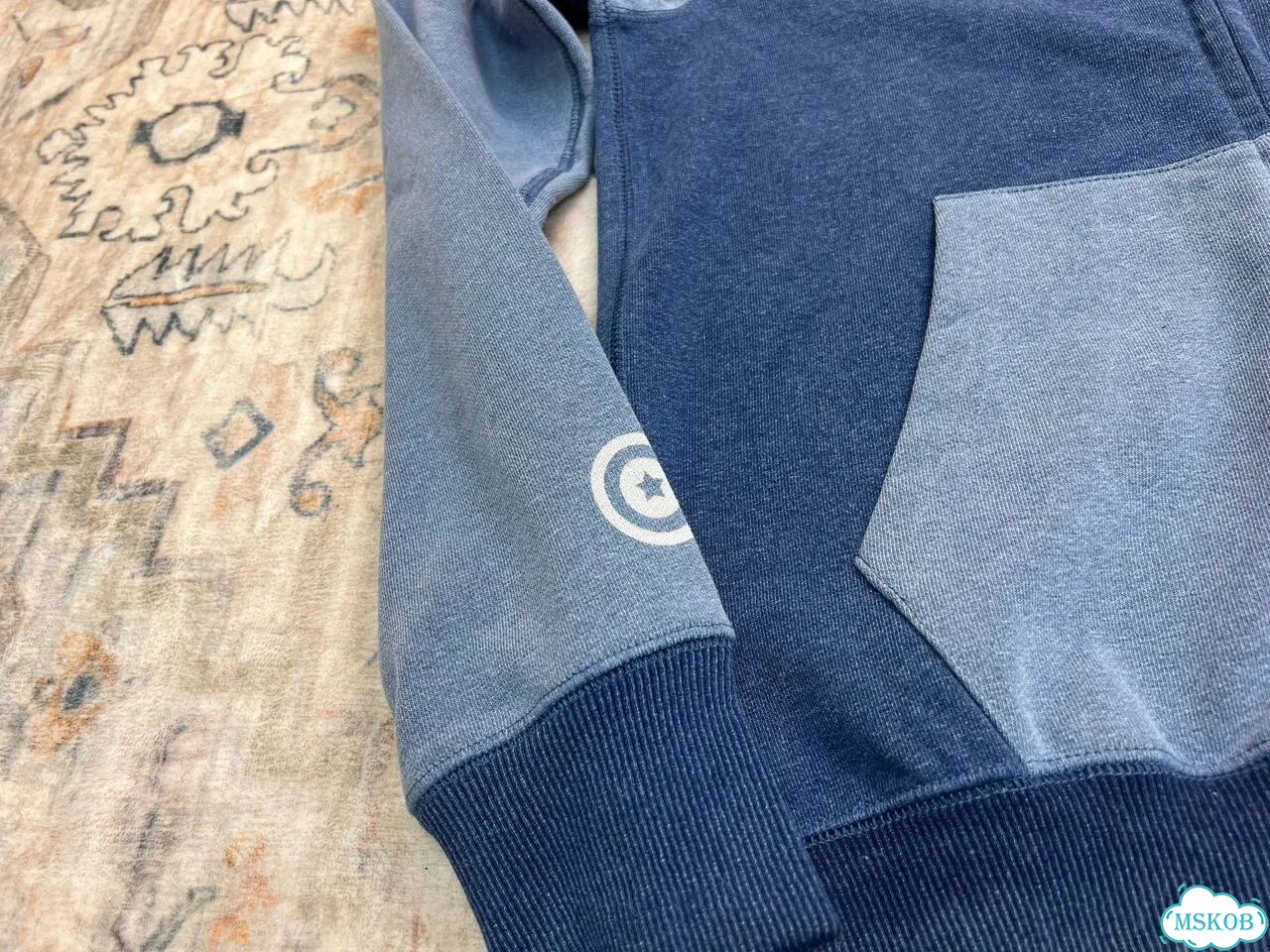 Зип худи Bape Indigo эксклюзив фото 8