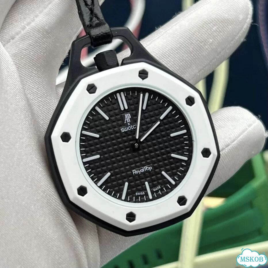 Часы механические Audemars Piguet Swatch Black фото 1