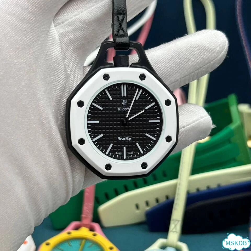 Часы механические Audemars Piguet Swatch Black фото 3