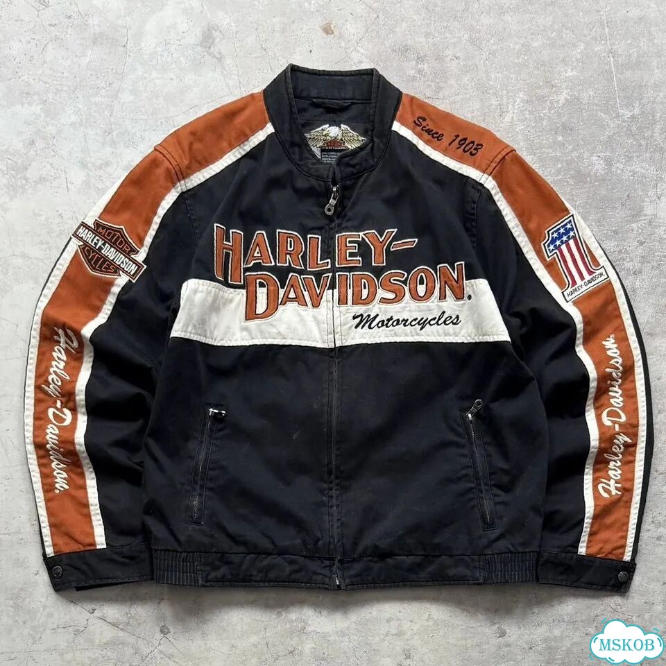 Винтажная гоночная куртка Harley Davidson Marlboro фото 1