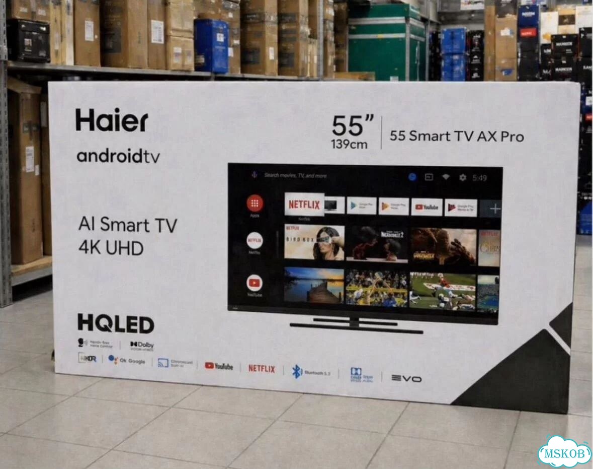Haier 55 Qled SMART TV AX PRO 4K фото 1