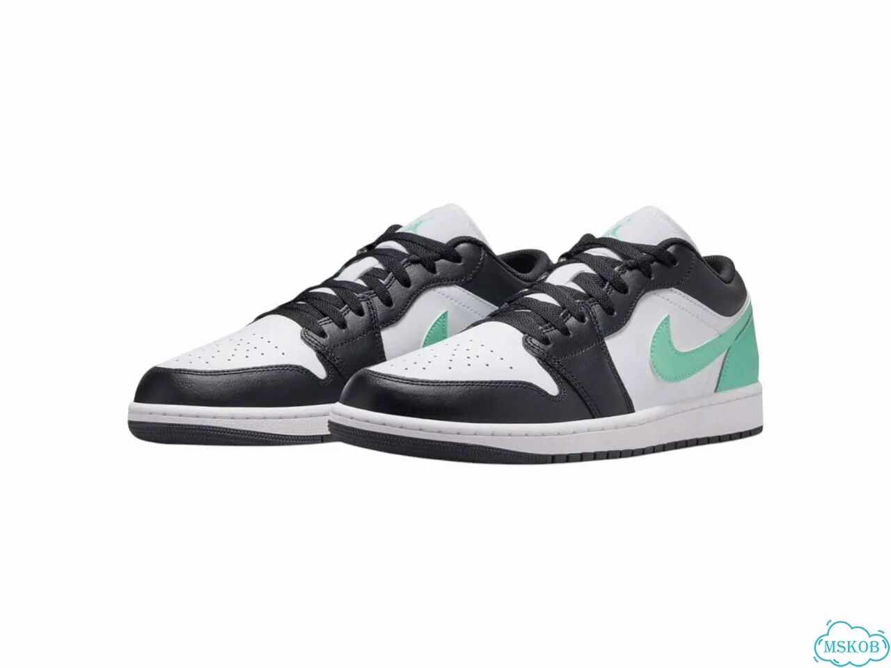 Air Jordan 1 Low Green Glow кроссовки фото 2