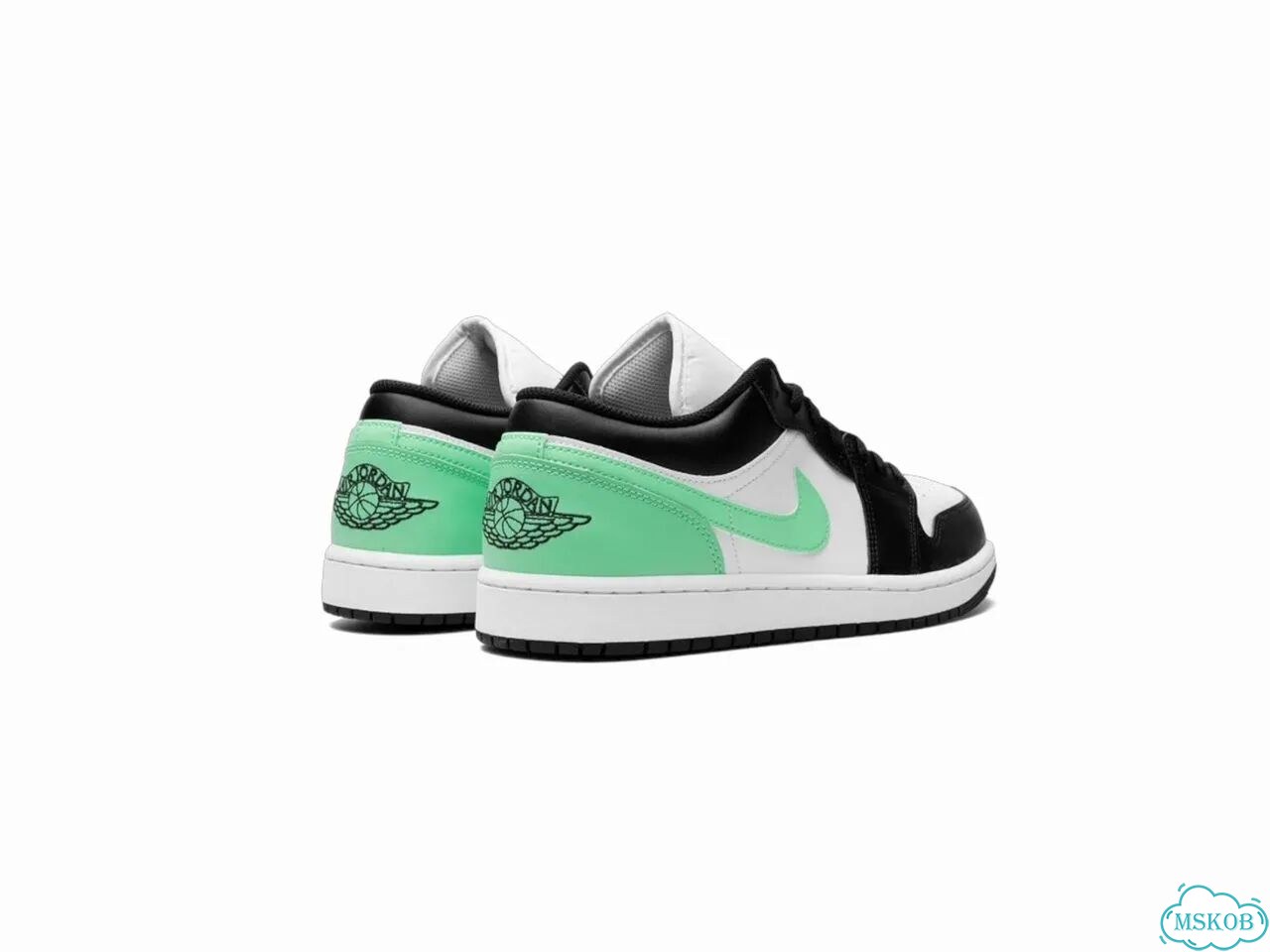Air Jordan 1 Low Green Glow кроссовки фото 5