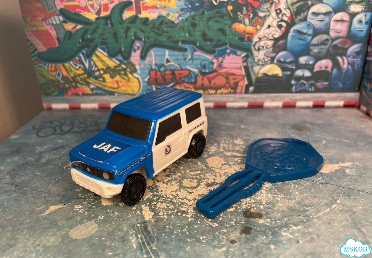 Suzuki Jimny JAF Road servise car 1/43 tomica 2023 china McDonalds фото 1