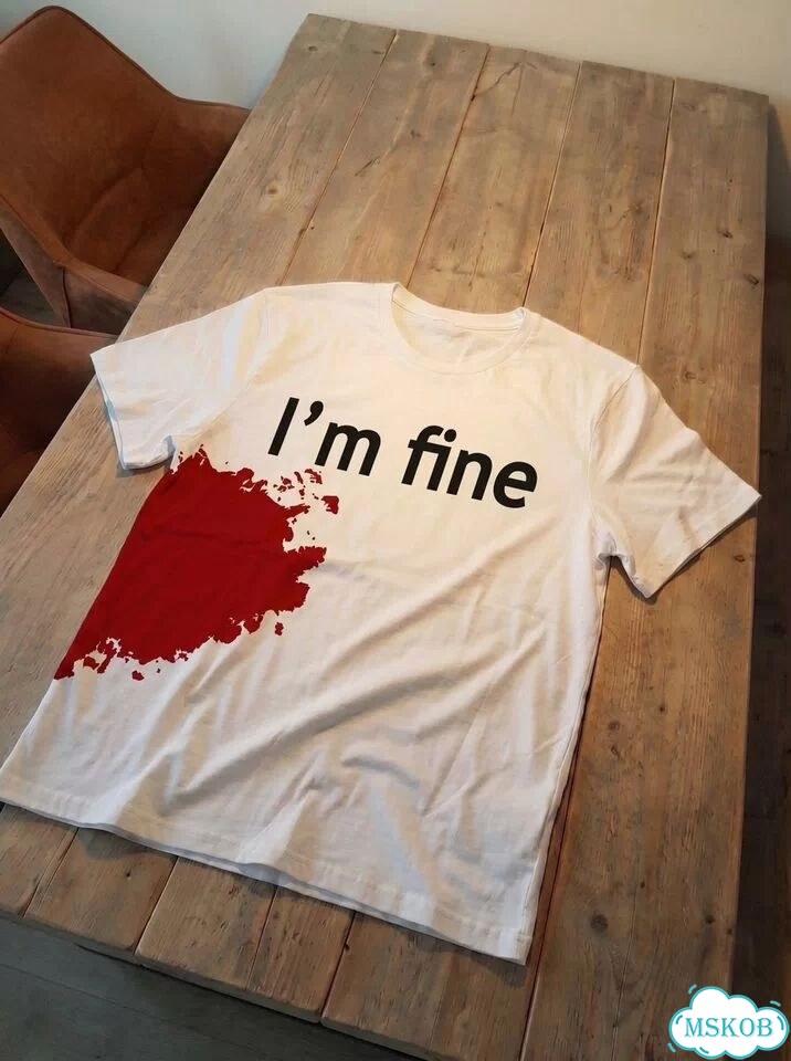 Футболка i’m fine kill bill y2k фото 2