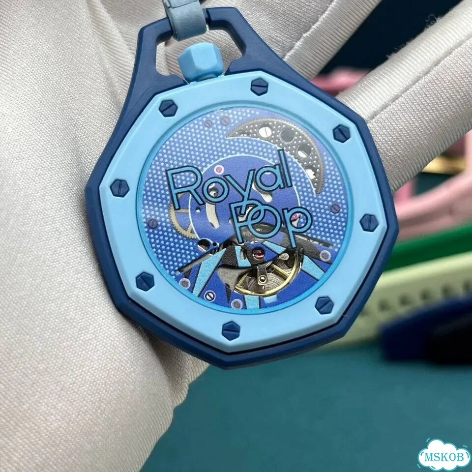 Часы механика Audemars Piguet Swatch Blue фото 10