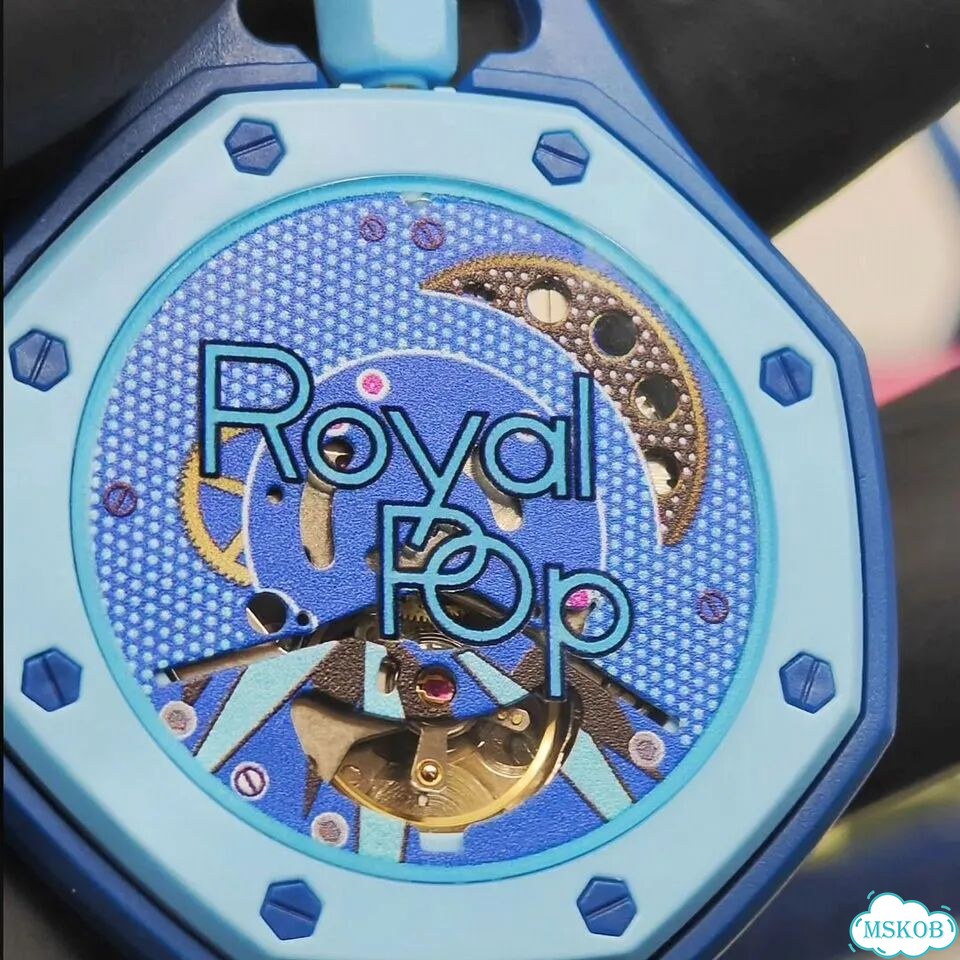 Часы механика Audemars Piguet Swatch Blue фото 3