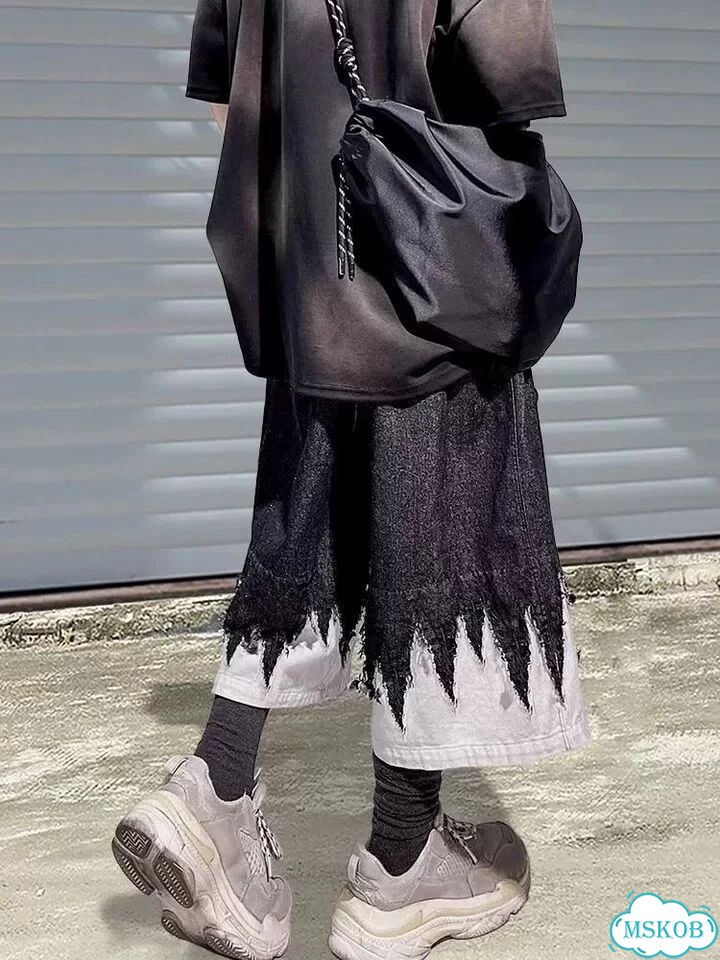 Шорты balenciaga raver distressed type в наличии фото 3