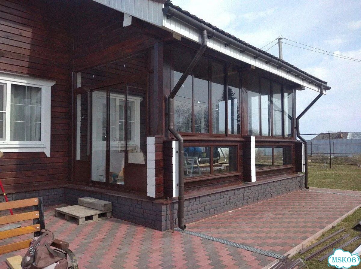 Остекление веранд террас беседок фото 4