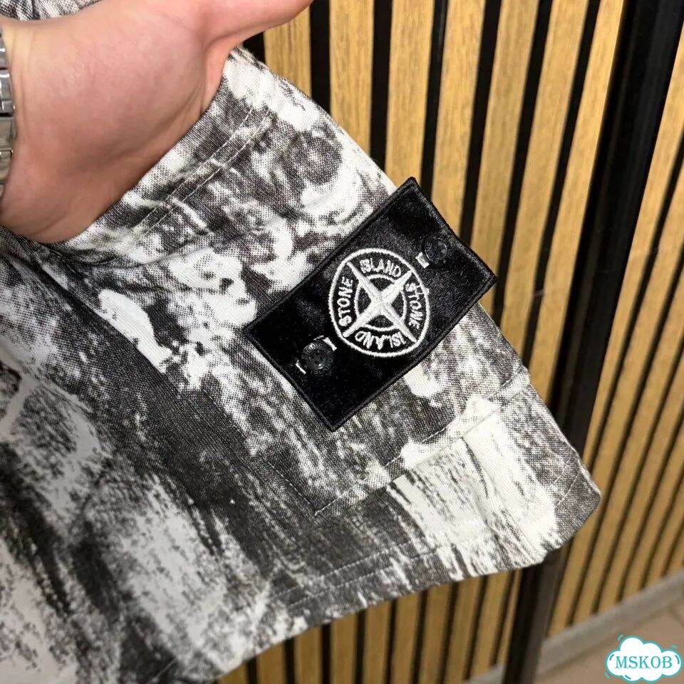 Шорты Stone island hand corrosion фото 9