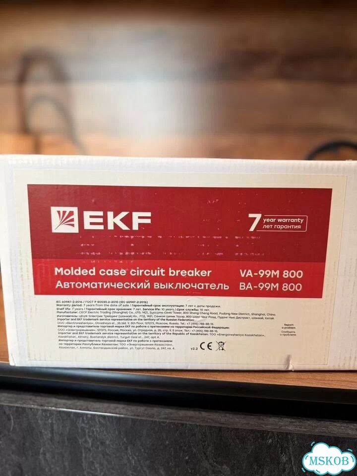 Автоматический выключатель EKF ва-99М/VA-99M 800A фото 1