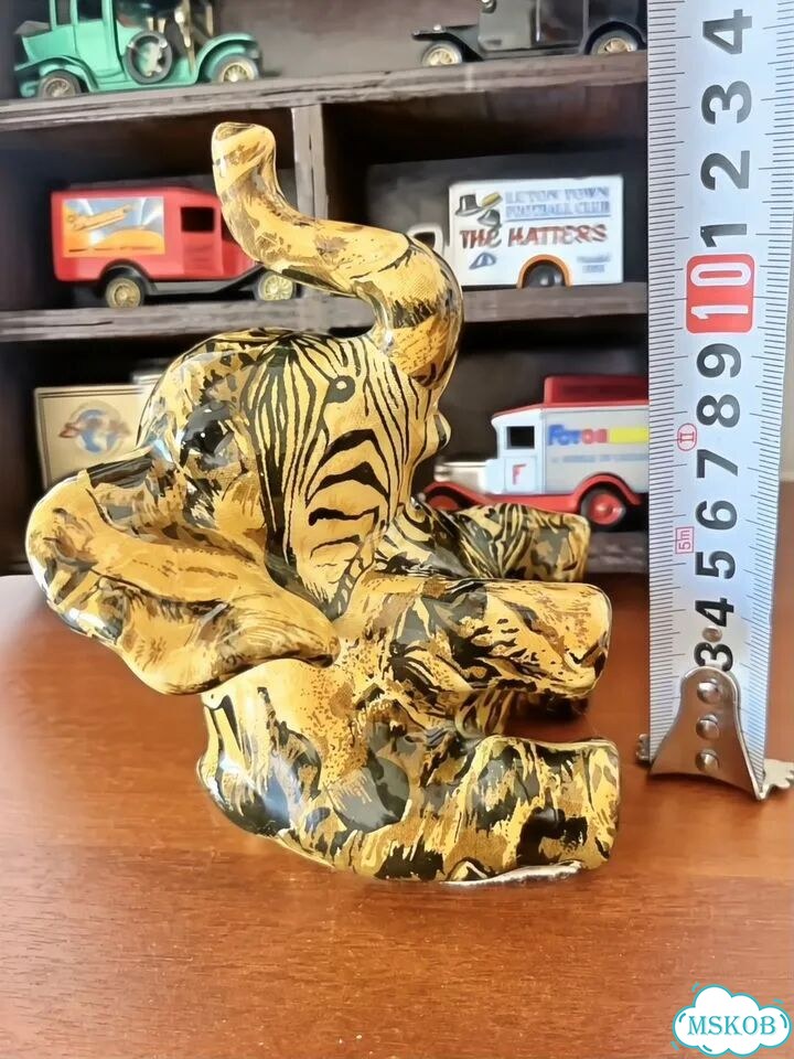 Слон сидячий керамика винтаж safari collage фото 1