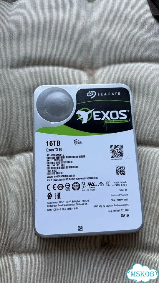 Жесткий диск Seagate Exos X16 16TB ST16000NM001G фото 1