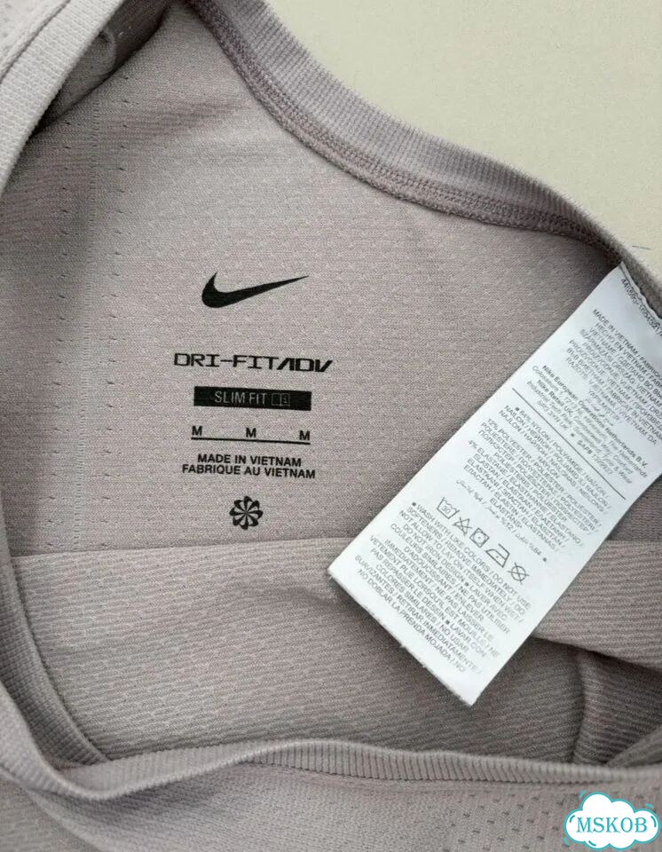 Лилово-серая женская майка Nike ADV Aura M р фото 4