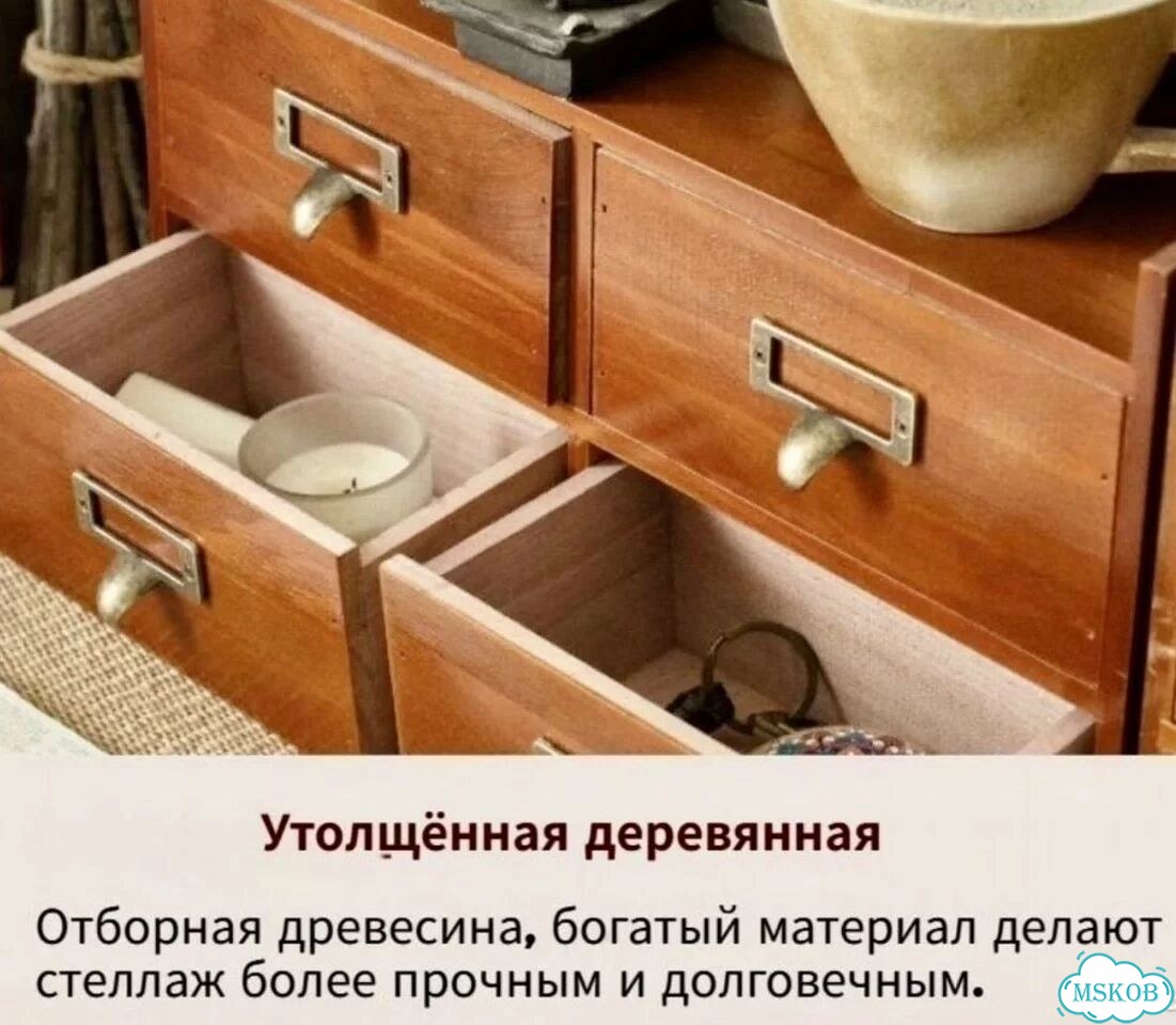 Винтажный ретро шкафчик для кухни фото 5