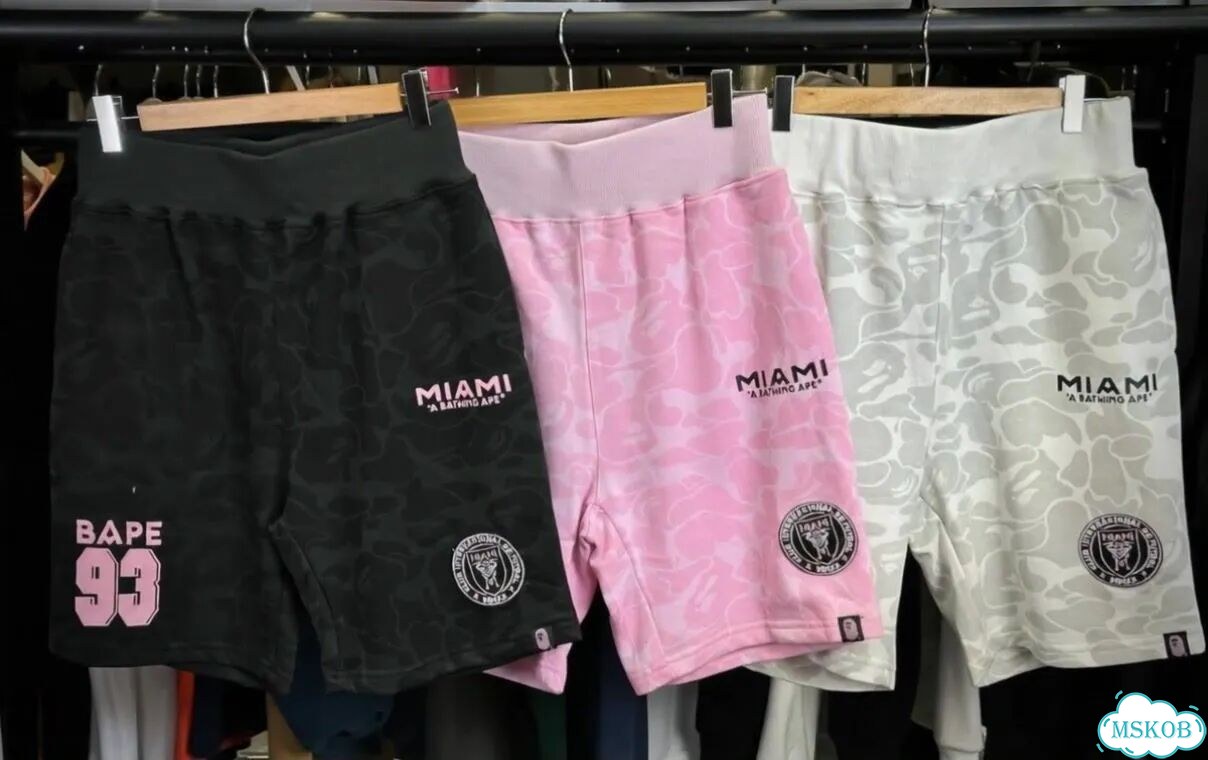 Шорты bape x Inter Miami CF ориг качество фото 1