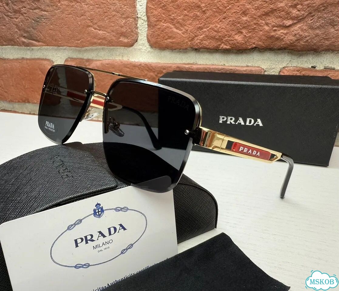 Солнцезащитные мужские очки Prada фото 2
