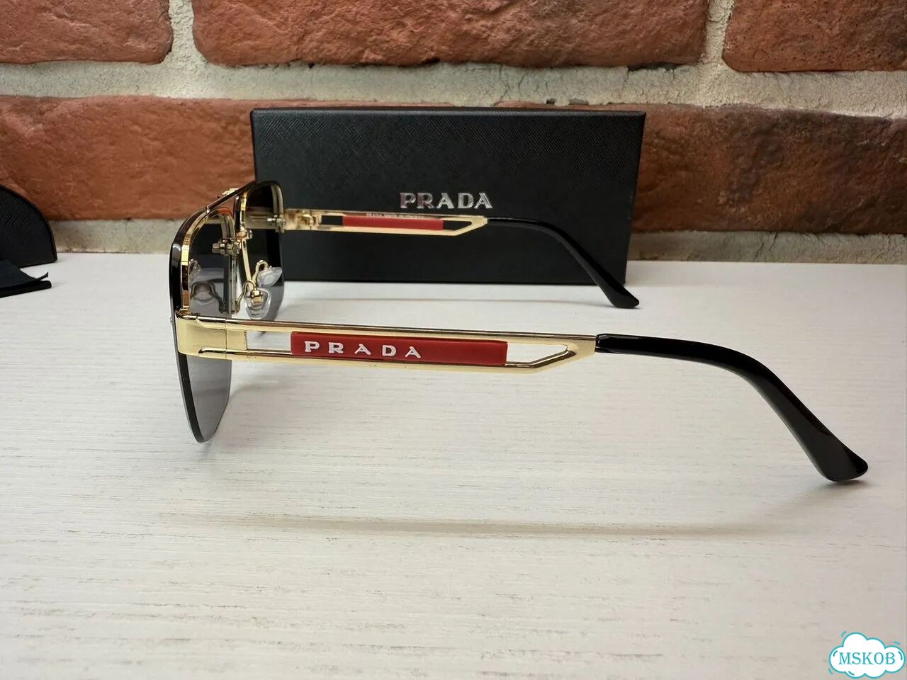 Солнцезащитные мужские очки Prada фото 8