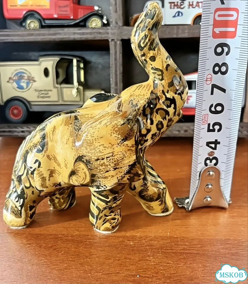 Слон керамика винтаж safari collage фото 1