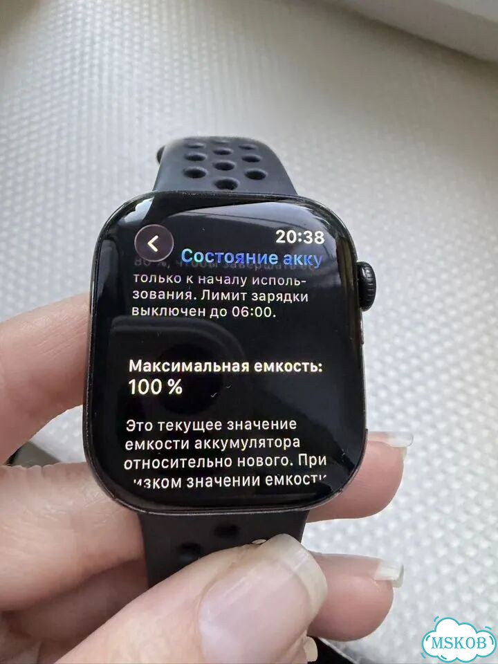Apple Watch 10 42 mm jat black m/l акб 100 фото 5