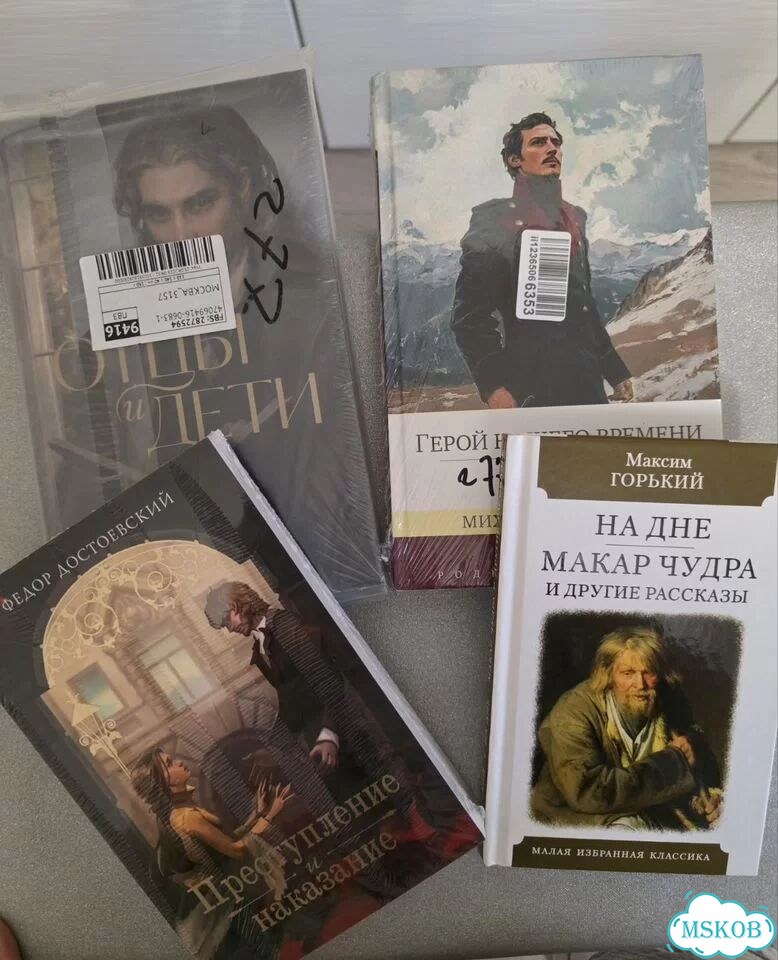 Книги школьной программы:Достоевский, Лермантов фото 1