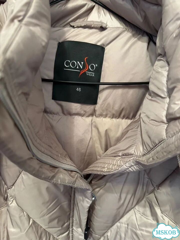 Consowear новое пуховое пальто 46 размер фото 8