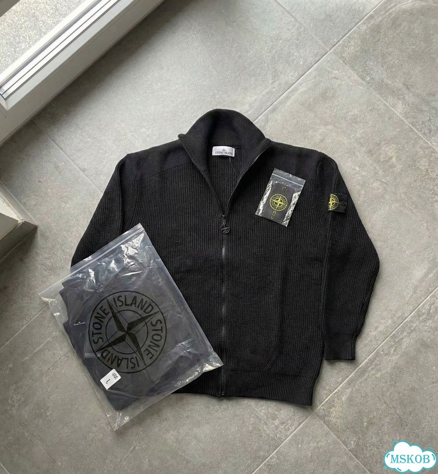 Кардиган Stone Island черный фото 1