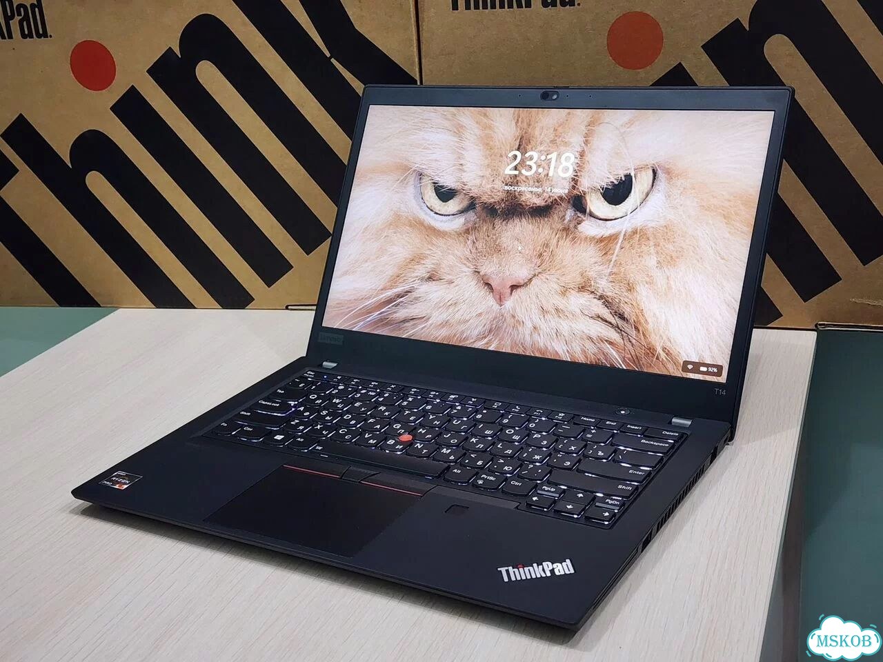 Мощный 8/16ядер ThinkPad T14 Ryzen7 4750U 16+/256+ фото 2
