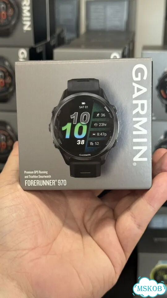 Часы Garmin forerunner 970 черные black фото 1