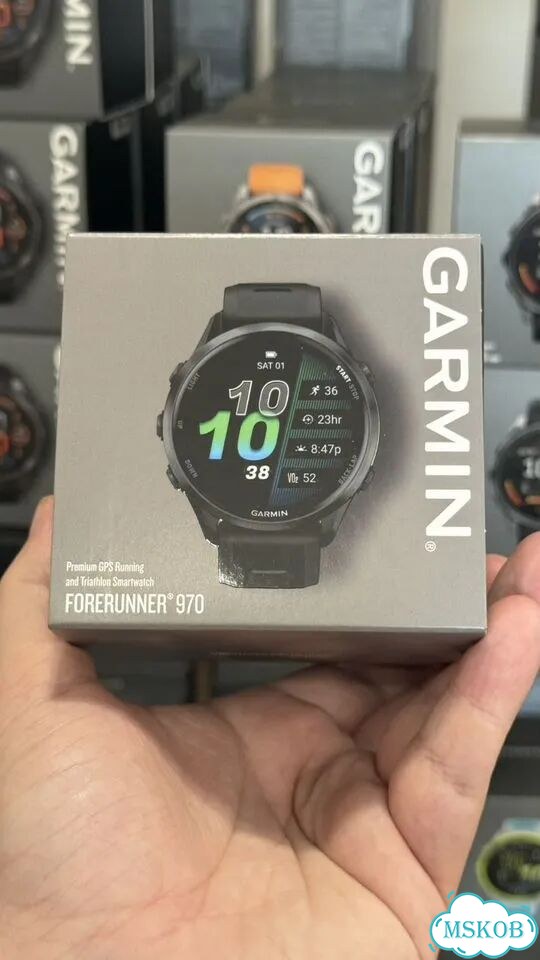 Часы Garmin forerunner 970 черные black фото 2