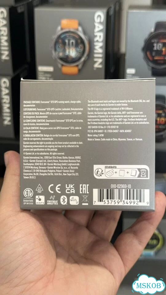 Часы Garmin forerunner 970 черные black фото 3